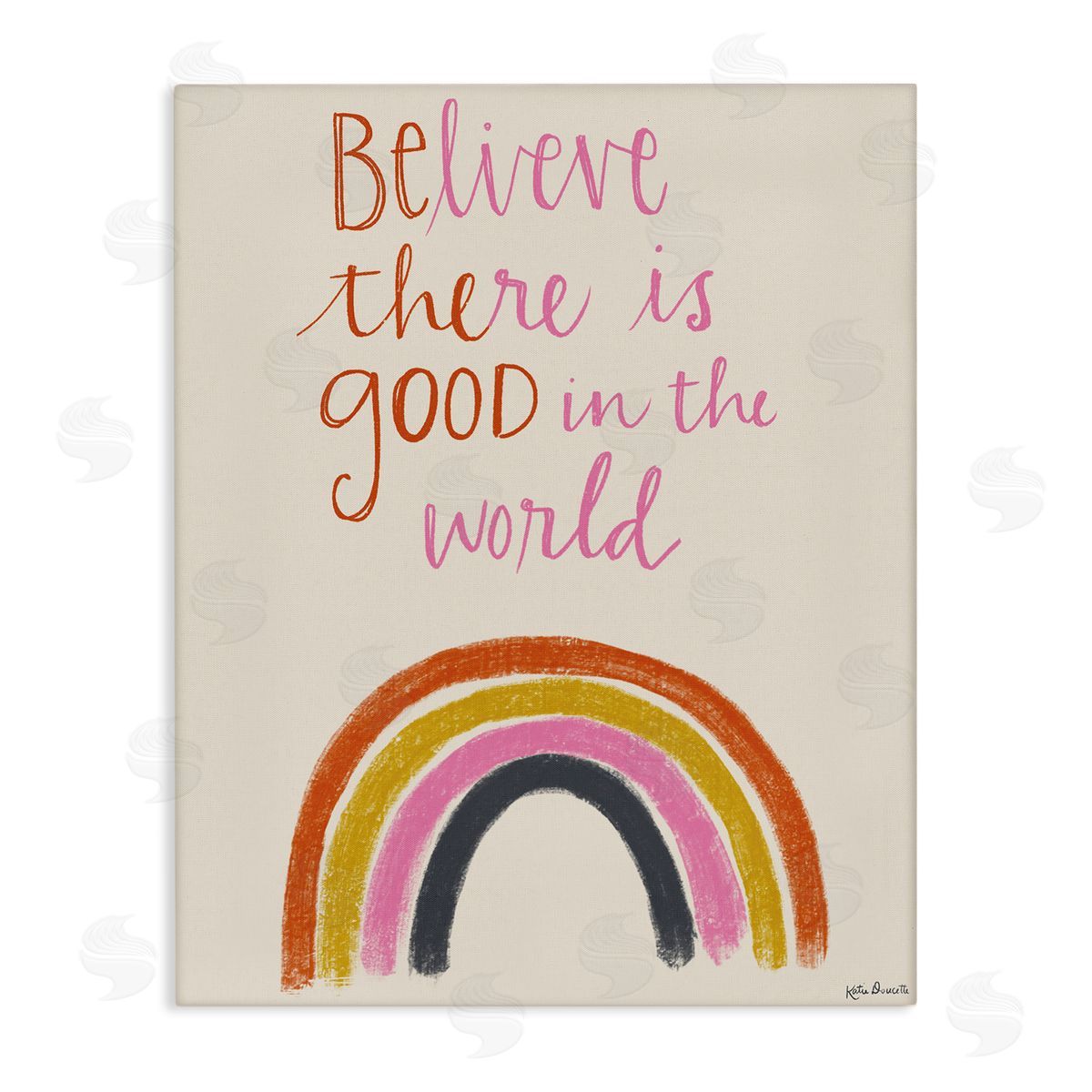 Katie Doucette Be The Good Rainbow Phrase Playful Script Typography