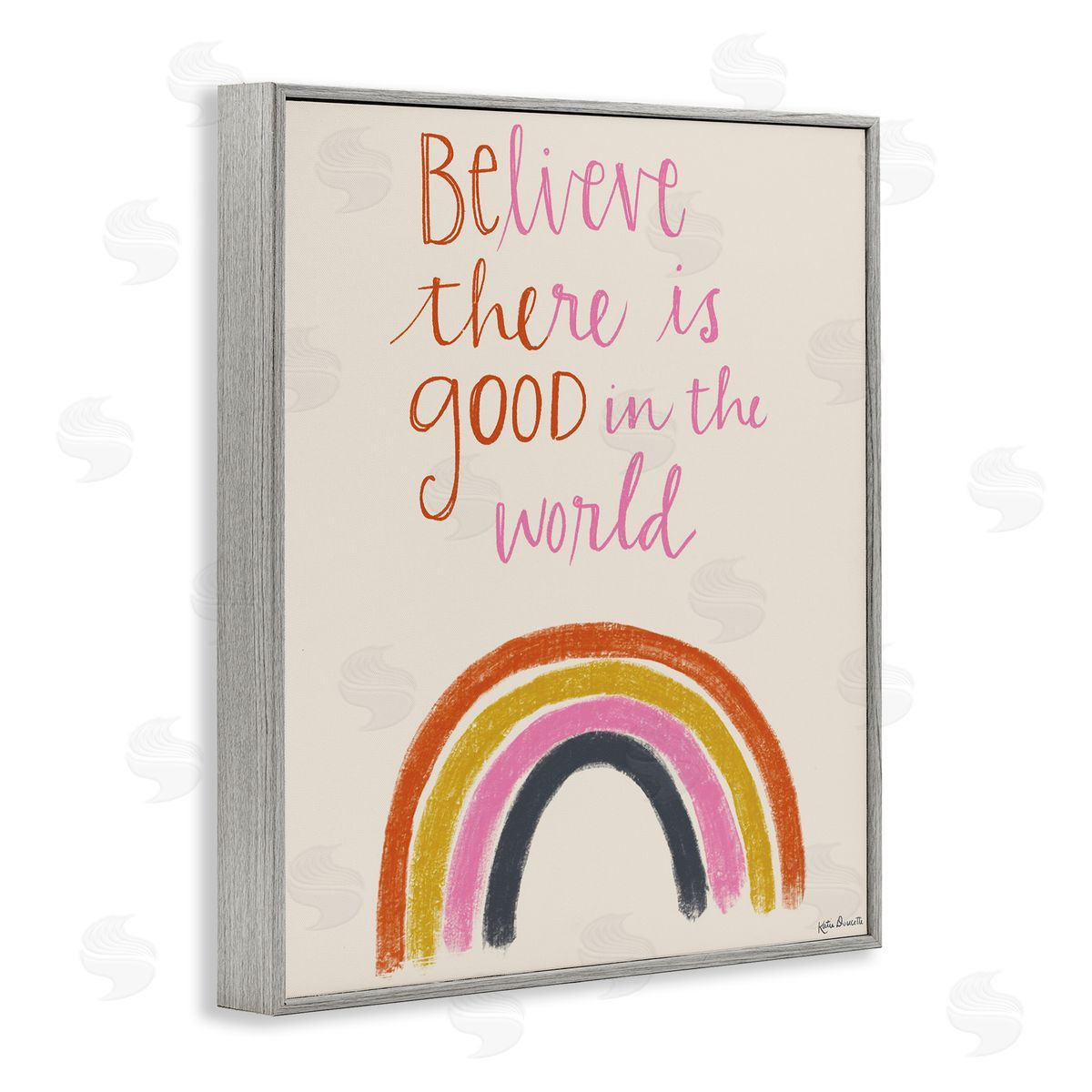Katie Doucette Be The Good Rainbow Phrase Playful Script Typography