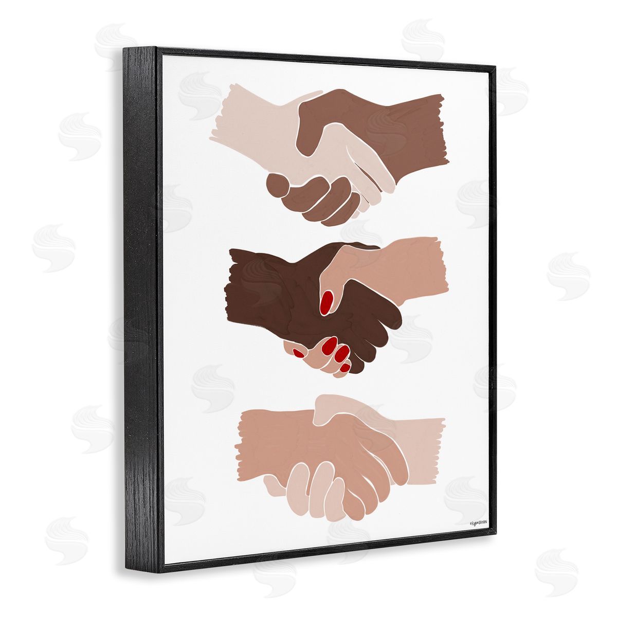 Lady Louise Designs Shaking Hands Inclusivity Motivation Diverse Cultures