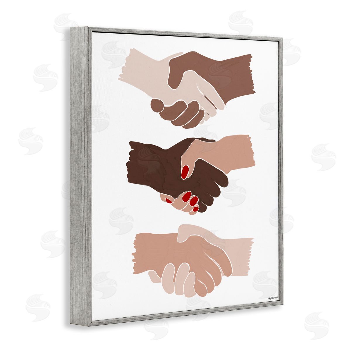 Lady Louise Designs Shaking Hands Inclusivity Motivation Diverse Cultures