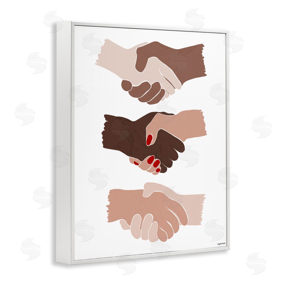 Lady Louise Designs Shaking Hands Inclusivity Motivation Diverse Cultures