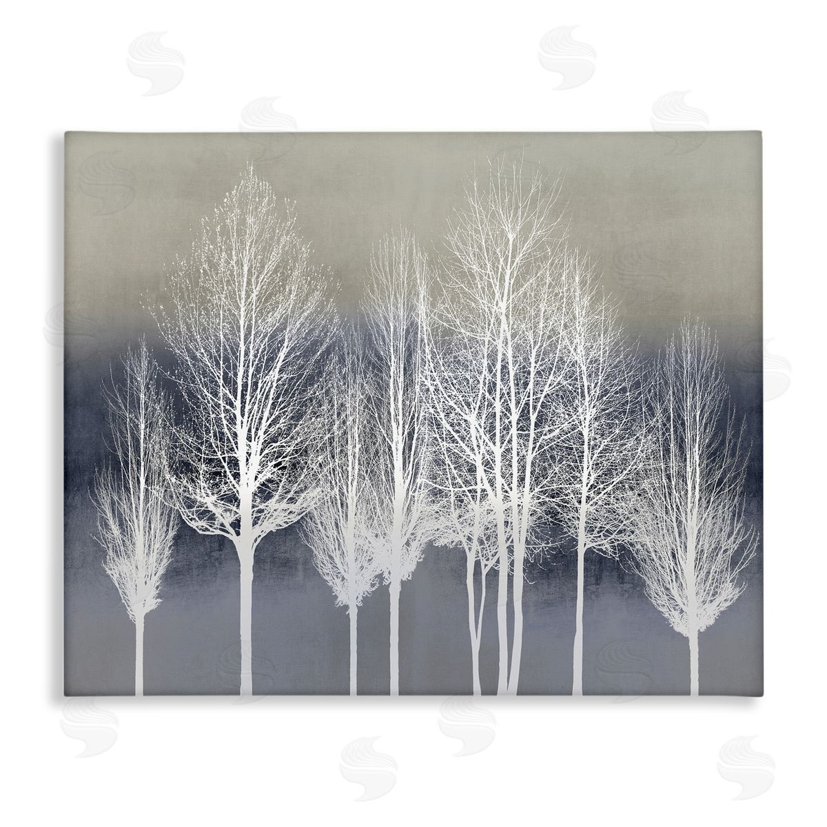 Kate Bennett Modern Tree Forest Winter Landscape over Pattern