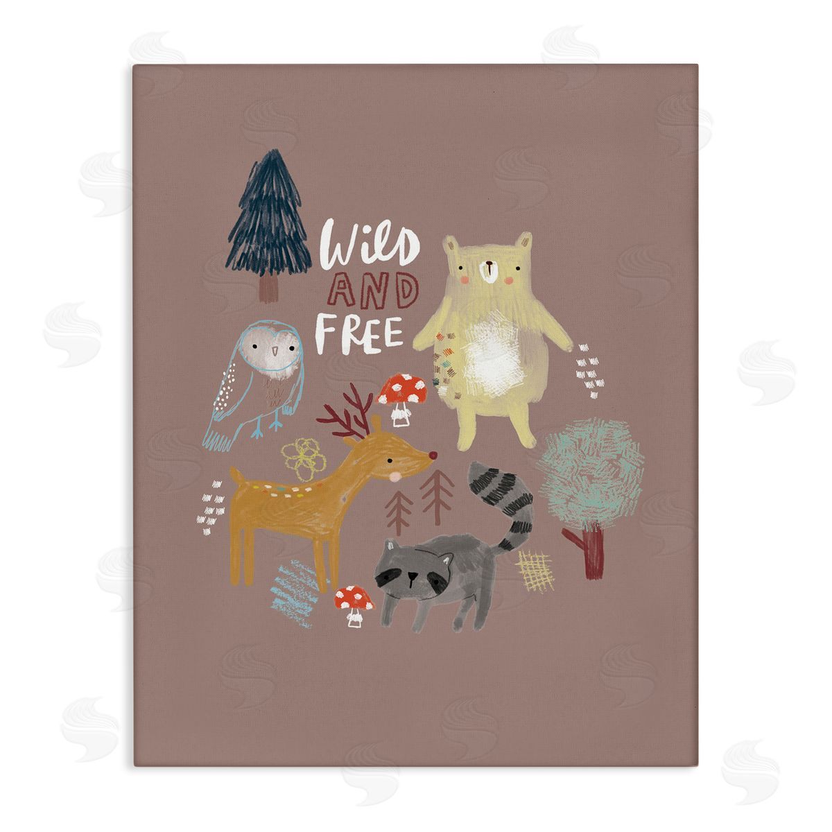 Lisa Barlow Wild and fr_sideee Kid's Forest Beer Owl Racoon