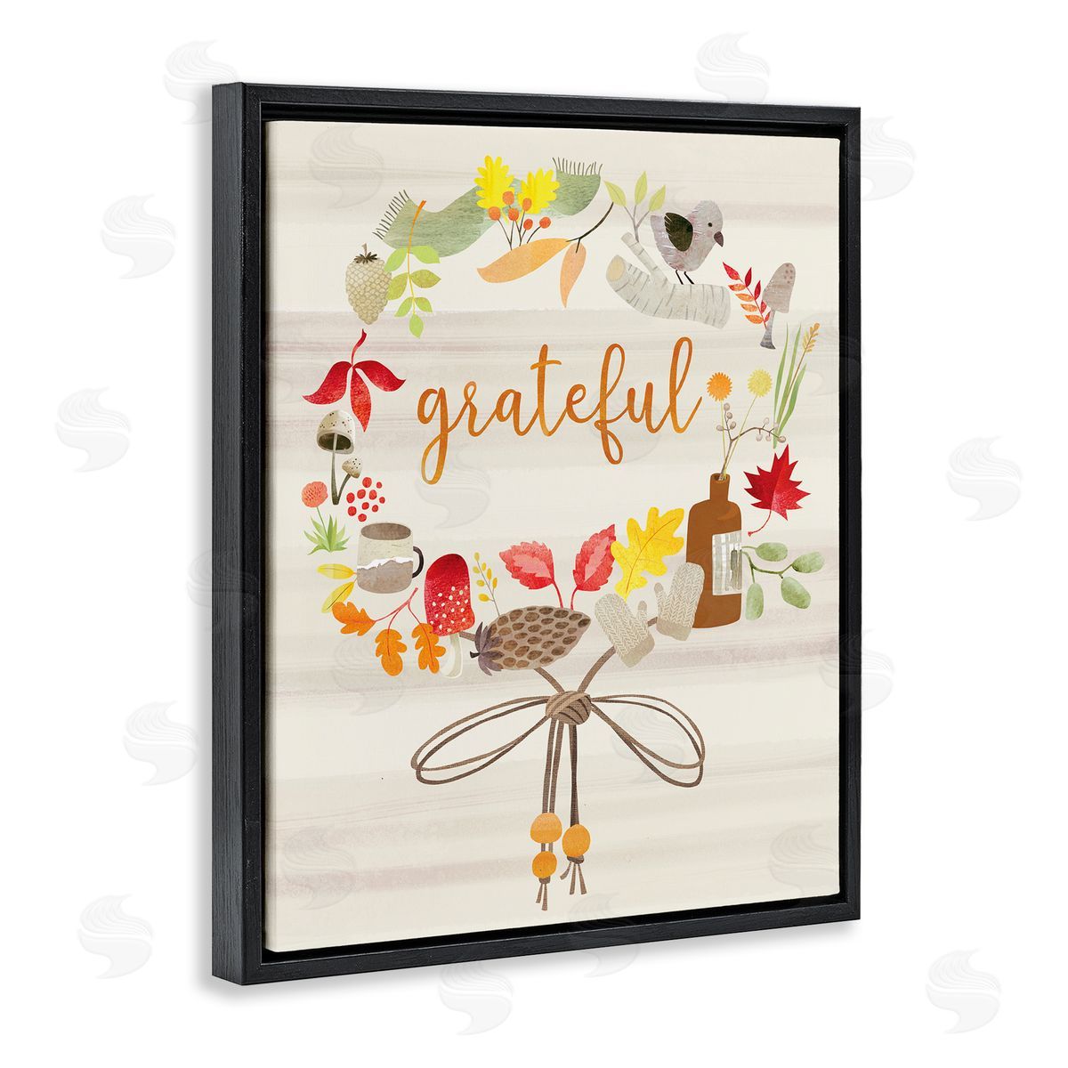 Laura Watson Grateful Acknowledgement Autumn Forest Foliage Wreath