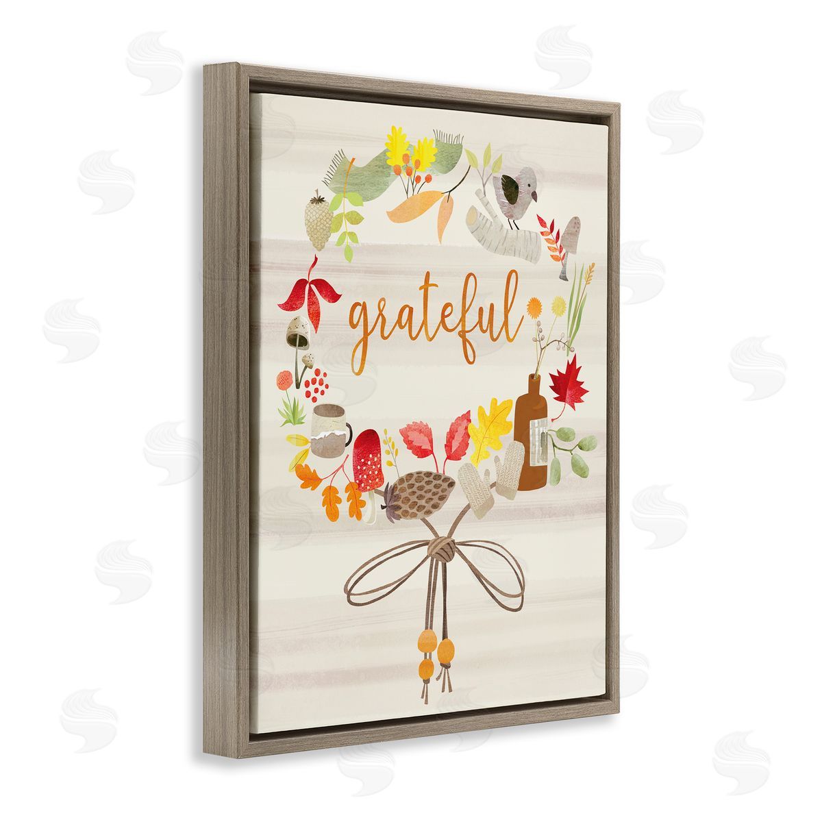 Laura Watson Grateful Acknowledgement Autumn Forest Foliage Wreath