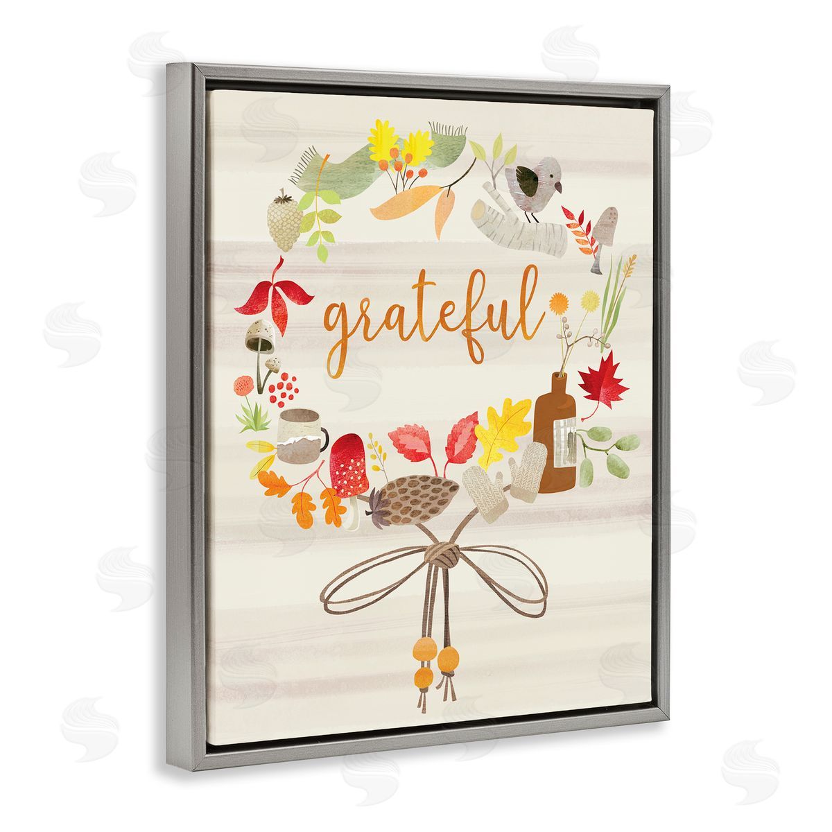 Laura Watson Grateful Acknowledgement Autumn Forest Foliage Wreath