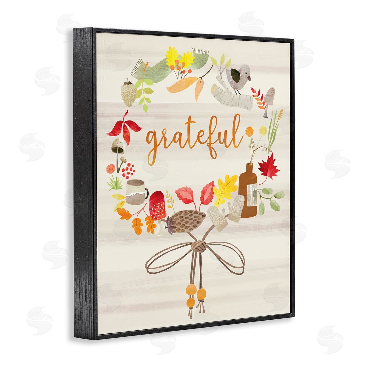 Laura Watson Grateful Acknowledgement Autumn Forest Foliage Wreath