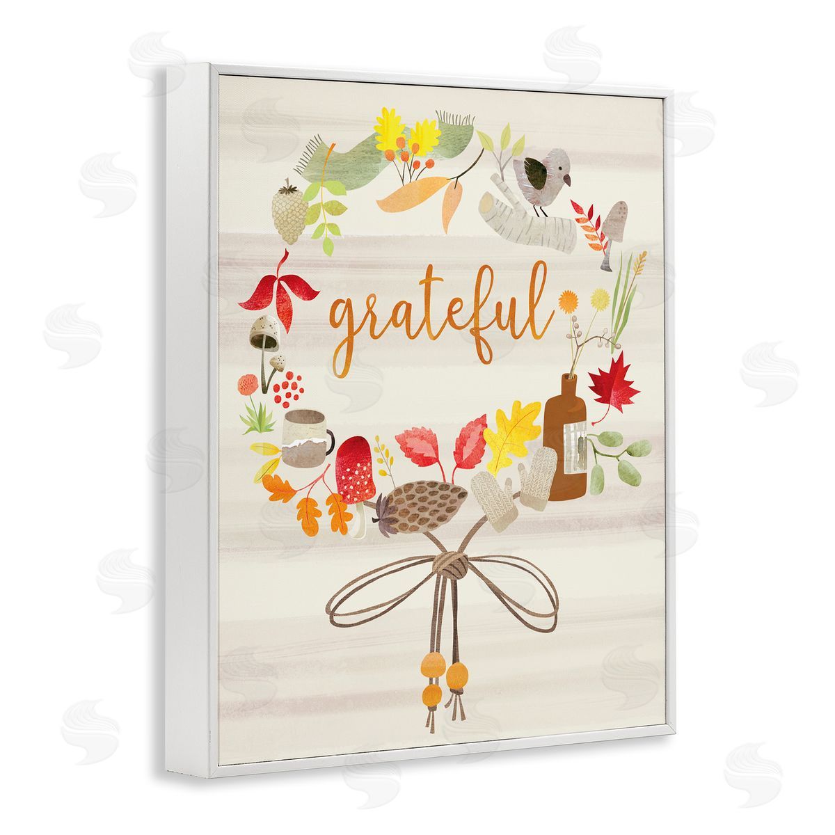 Laura Watson Grateful Acknowledgement Autumn Forest Foliage Wreath