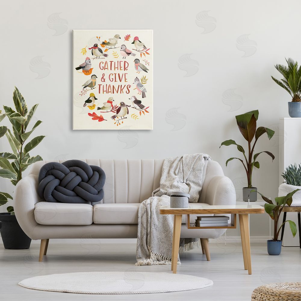Laura Watson Gather Give Thanks Acknowledgement Adorable Autumn Birds