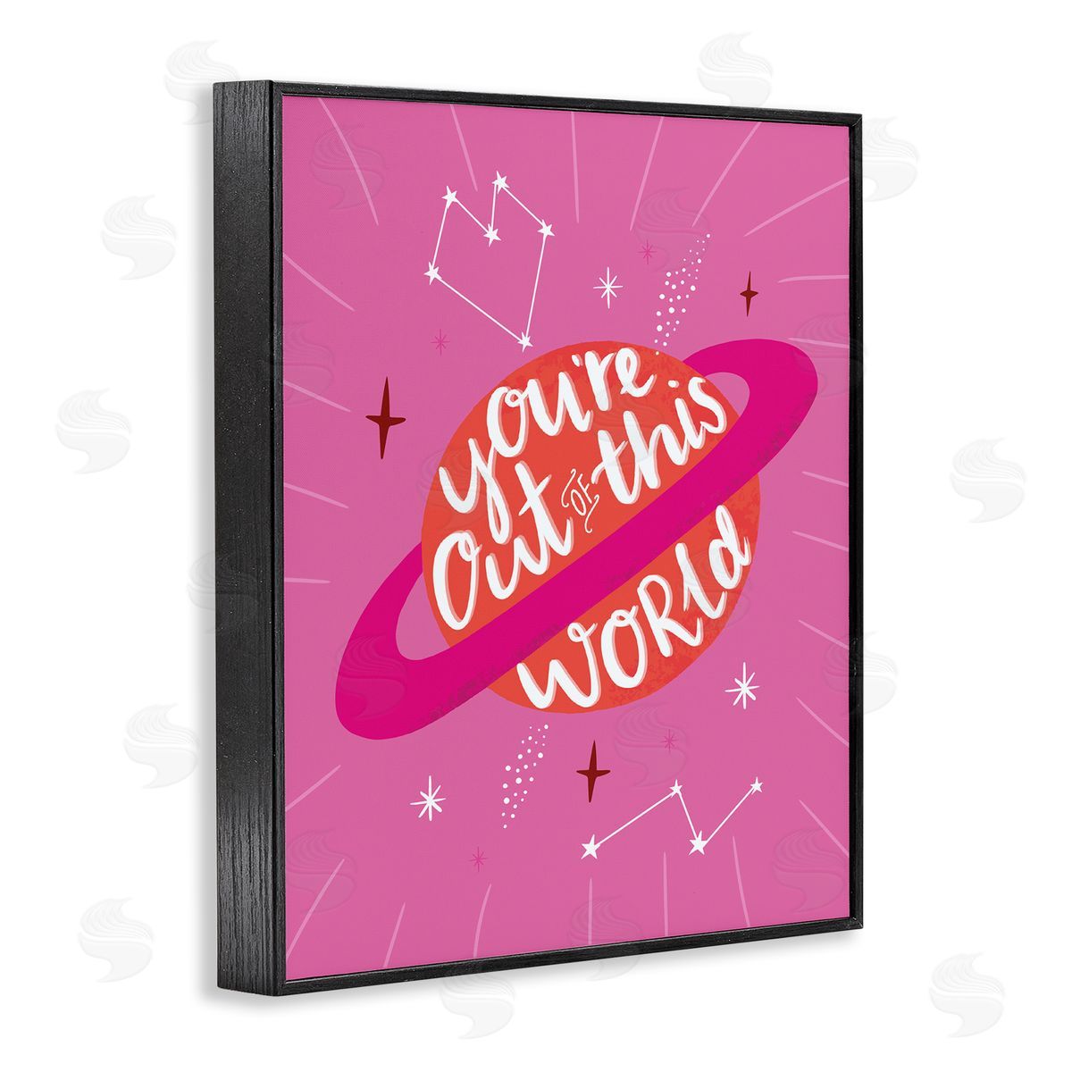 Louise Allen Designs You're Out of This World Phrase Valentine Pink Planet