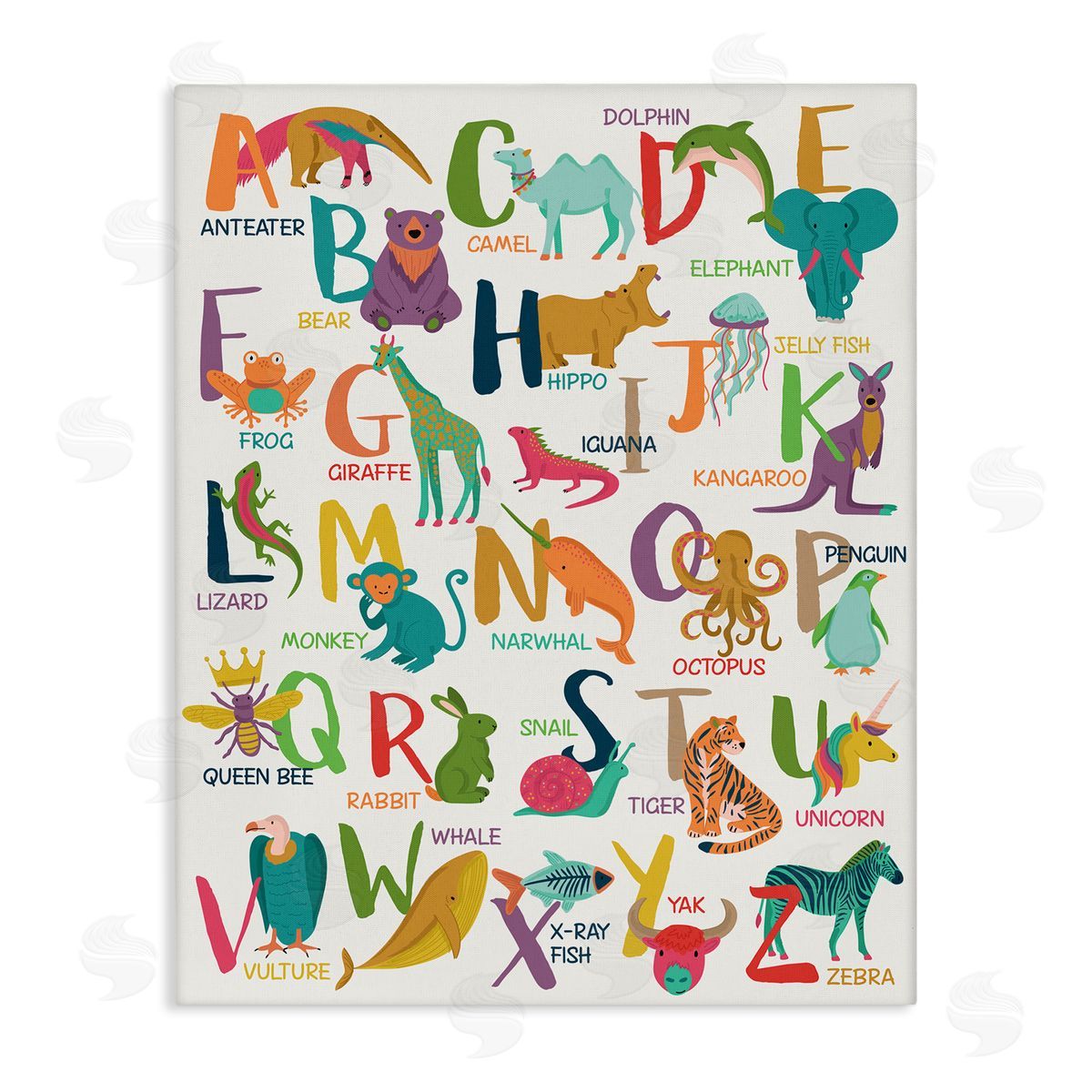 Lisa Perry Whitebutton Joyful Animal Alphabet Kid's Playful ABC Typography