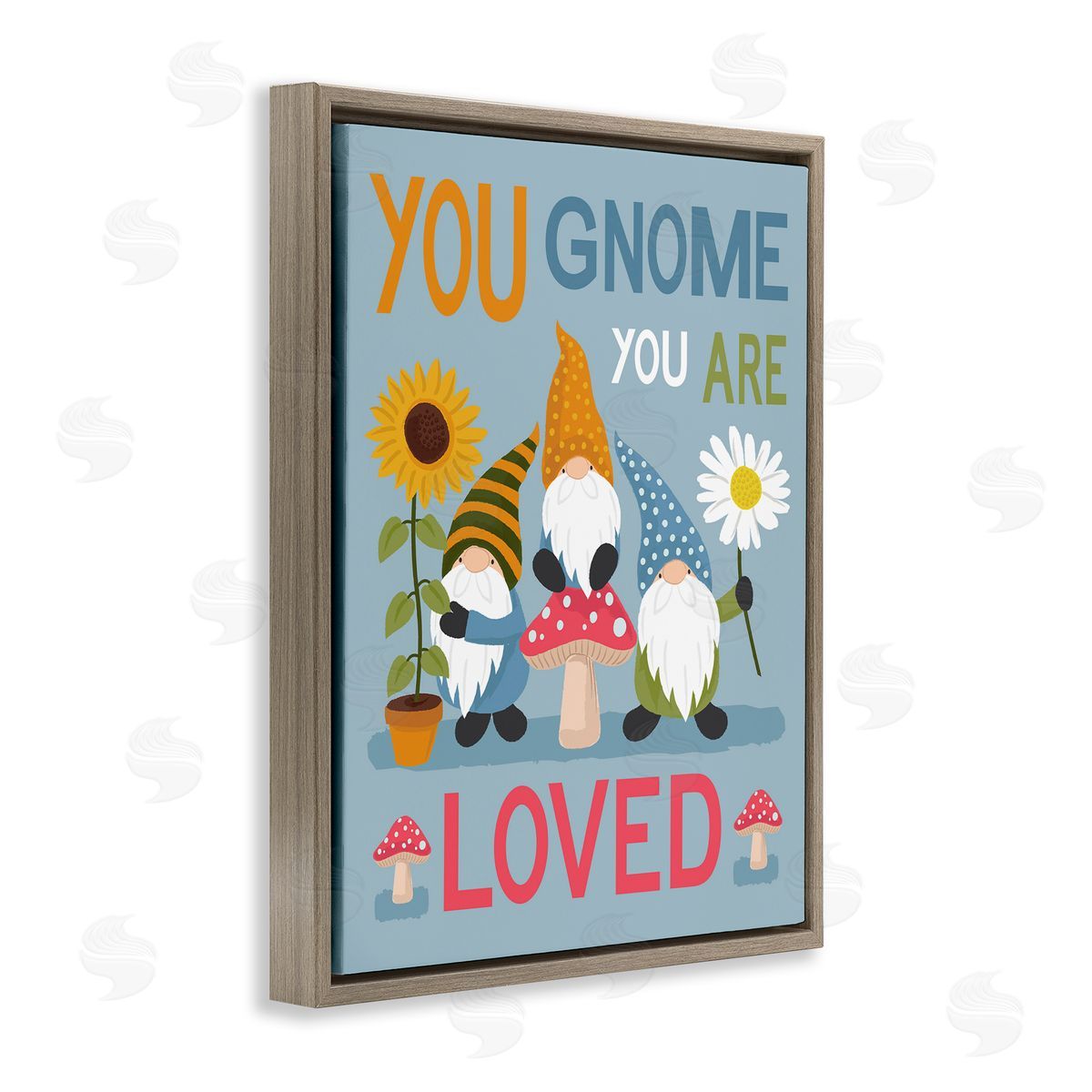 Lisa Perry Whitebutton You Gnome You are Loved Phrase Garden Elf Pun