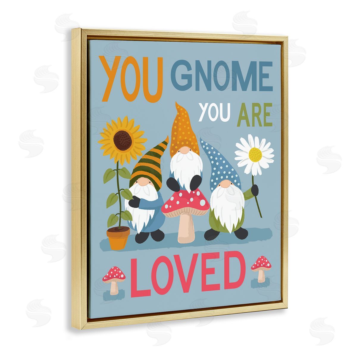 Lisa Perry Whitebutton You Gnome You are Loved Phrase Garden Elf Pun