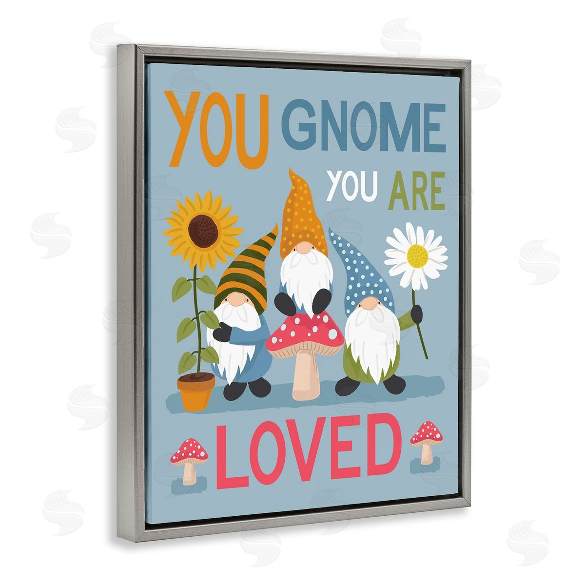 Lisa Perry Whitebutton You Gnome You are Loved Phrase Garden Elf Pun
