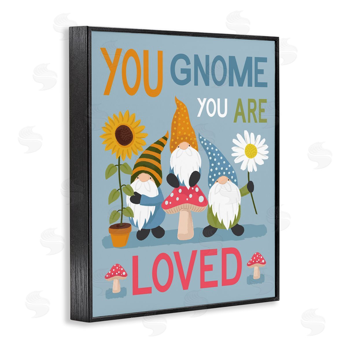 Lisa Perry Whitebutton You Gnome You are Loved Phrase Garden Elf Pun