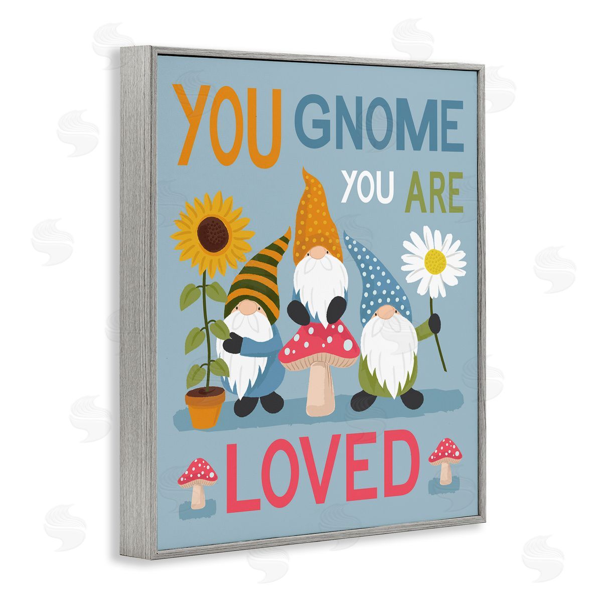 Lisa Perry Whitebutton You Gnome You are Loved Phrase Garden Elf Pun