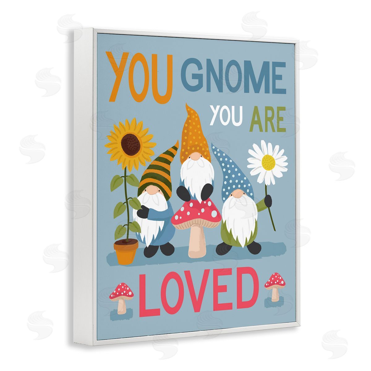 Lisa Perry Whitebutton You Gnome You are Loved Phrase Garden Elf Pun