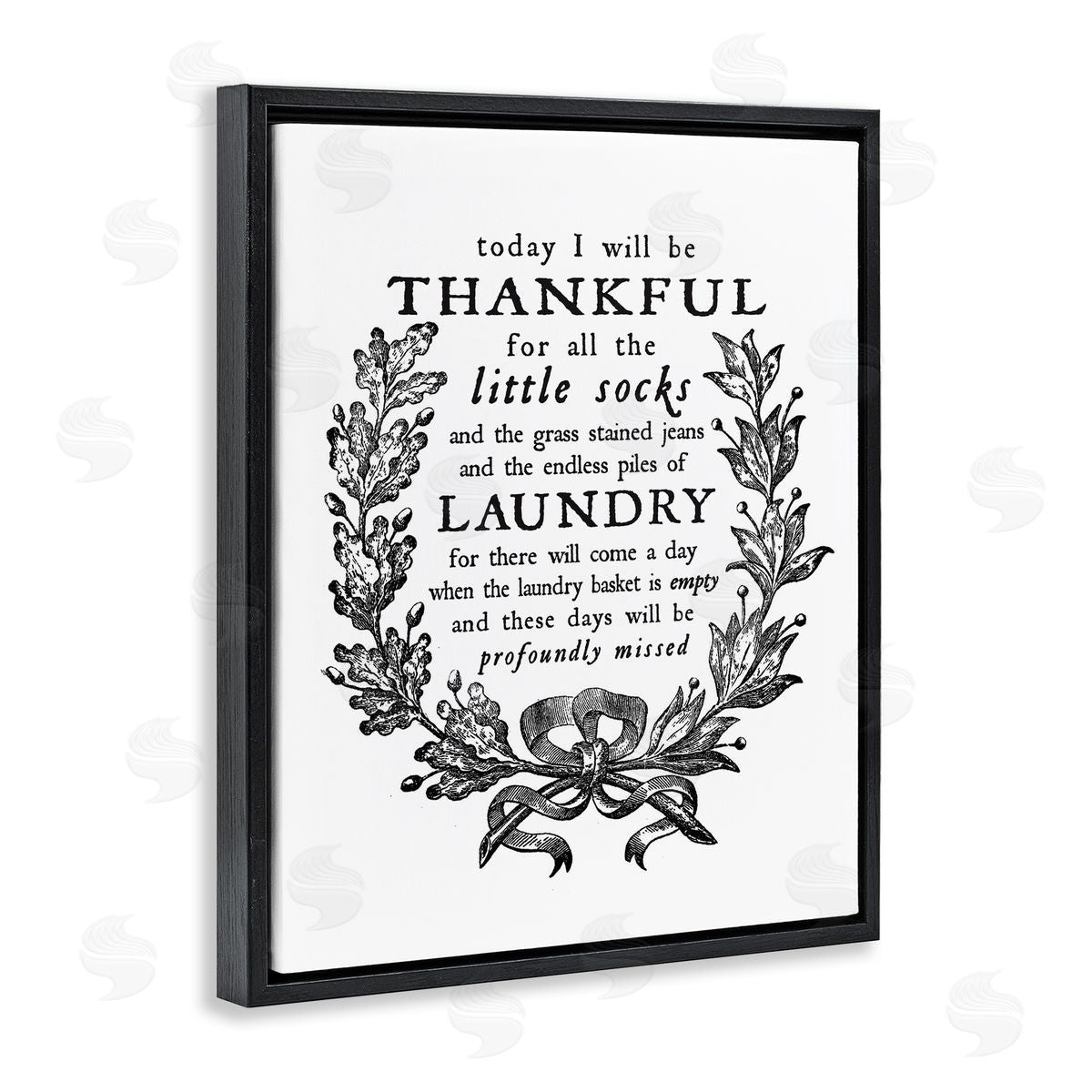Lettered and Lined Thankful for Little Socks Family Laundry Sentiments