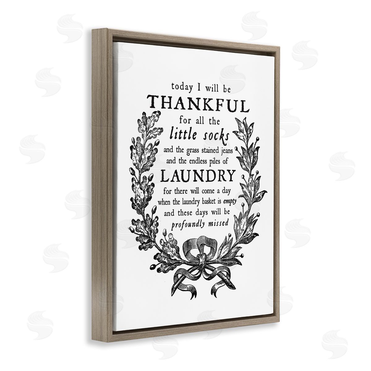 Lettered and Lined Thankful for Little Socks Family Laundry Sentiments