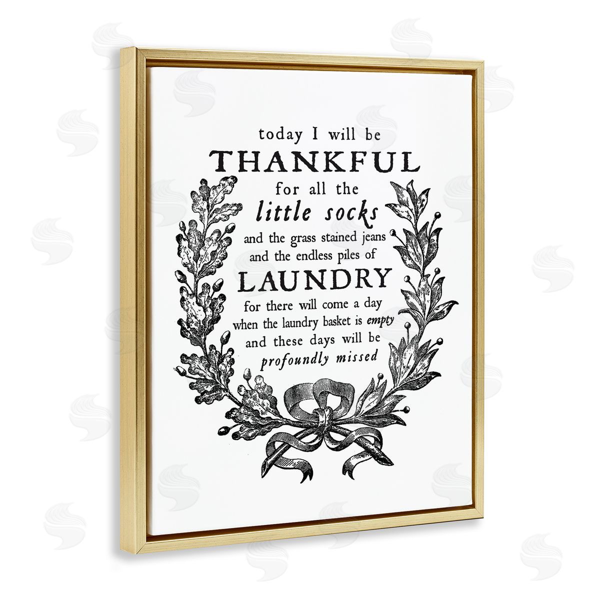 Lettered and Lined Thankful for Little Socks Family Laundry Sentiments