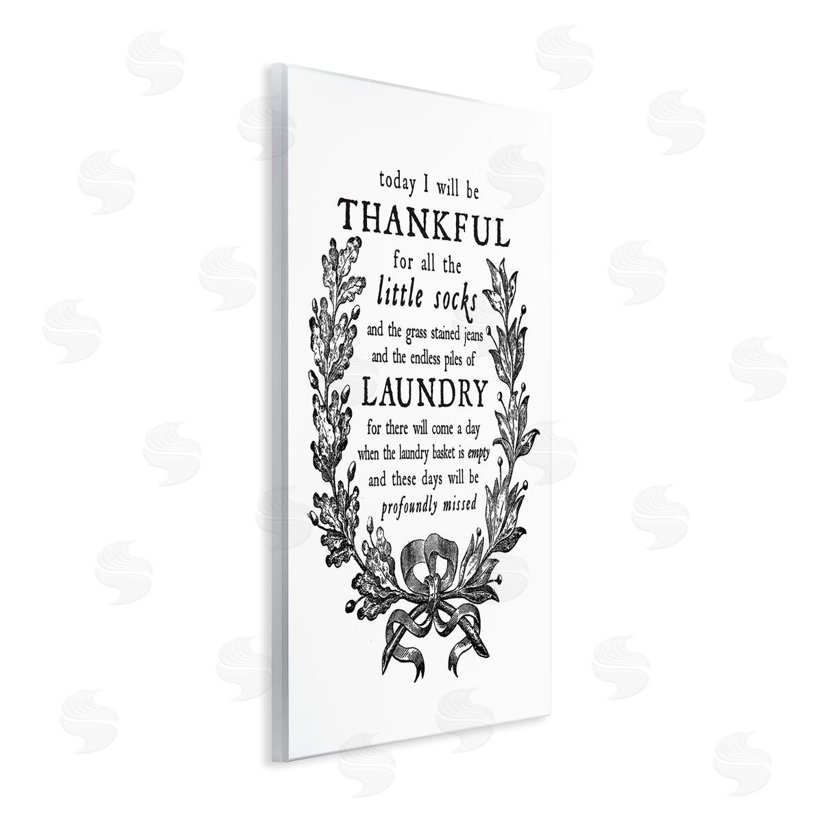 Lettered and Lined Thankful for Little Socks Family Laundry Sentiments