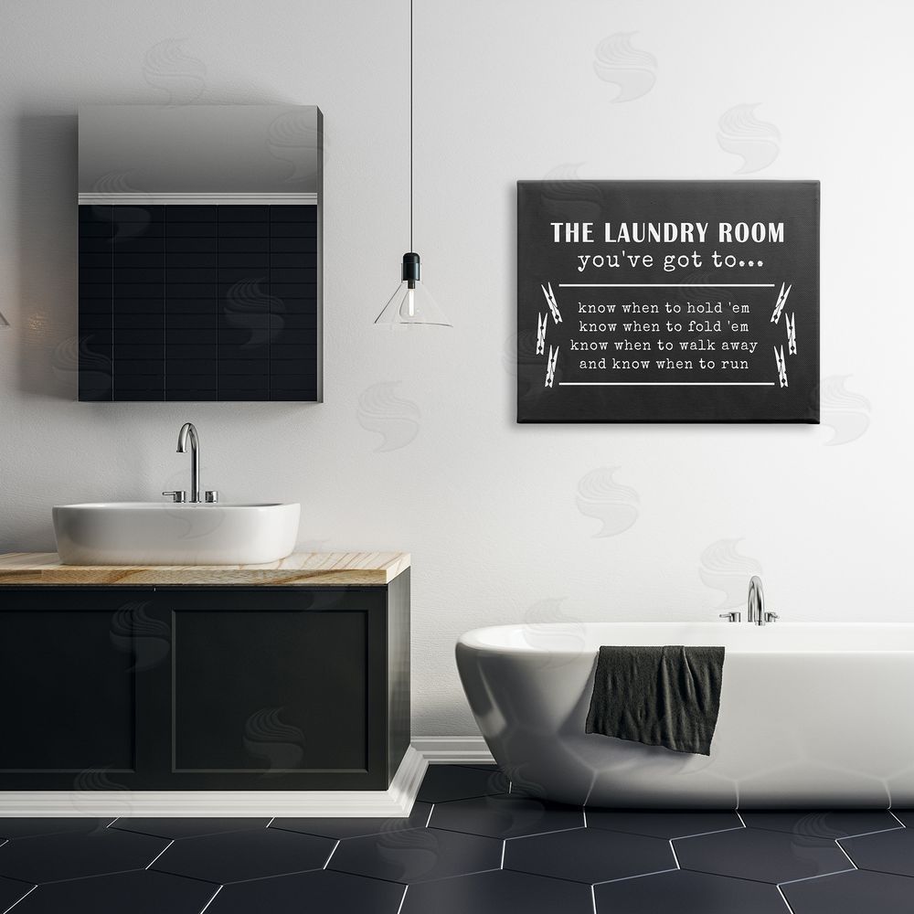 Lettered and Lined Laundry Room You've Got to Know When Phrases 
