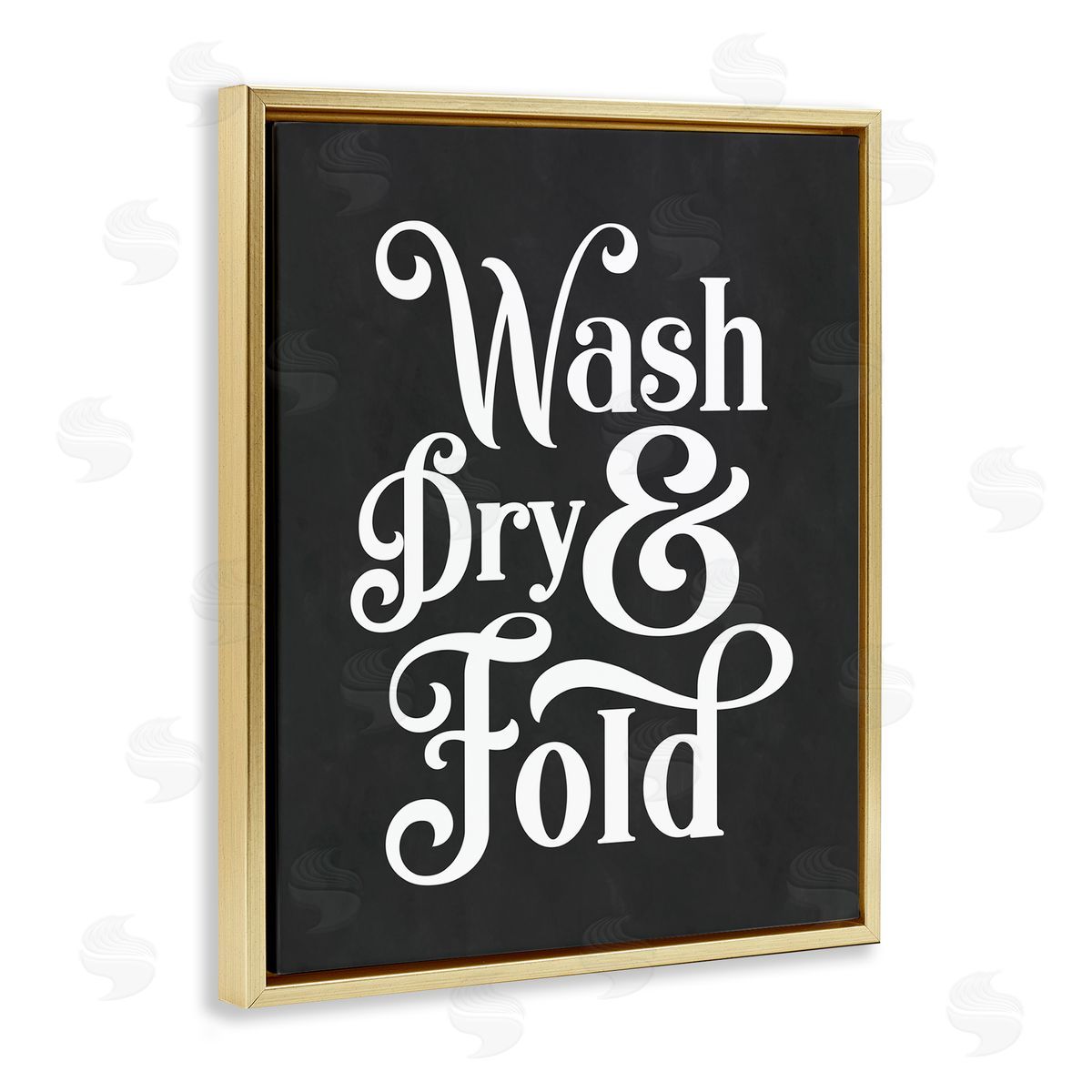 Lettered and Lined Wash Dry and Fold Vintage Typography Minimal Laundry