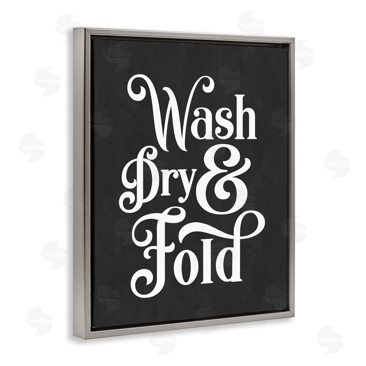 Lettered and Lined Wash Dry and Fold Vintage Typography Minimal Laundry