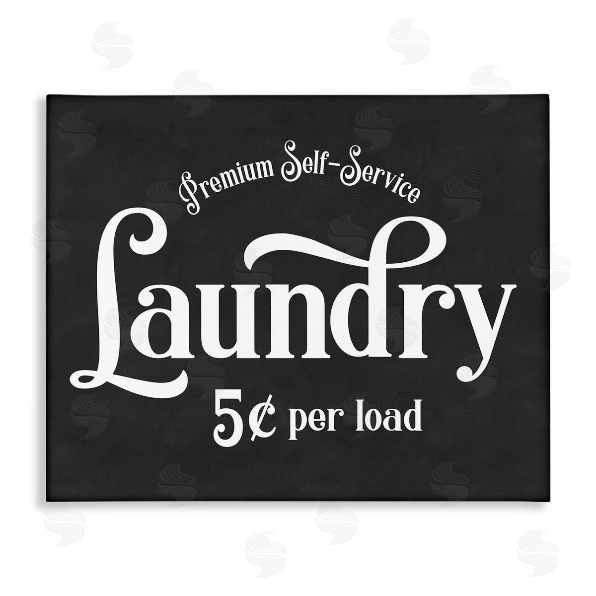 Lettered and Lined Premium Self-Service Laundry Vintage Advertisement Sign