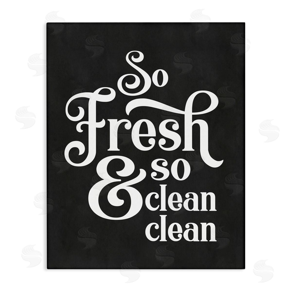 So Fresh & Clean Laundry Phrase Canvas Wall Art, Home Decor by Lettered and Lined