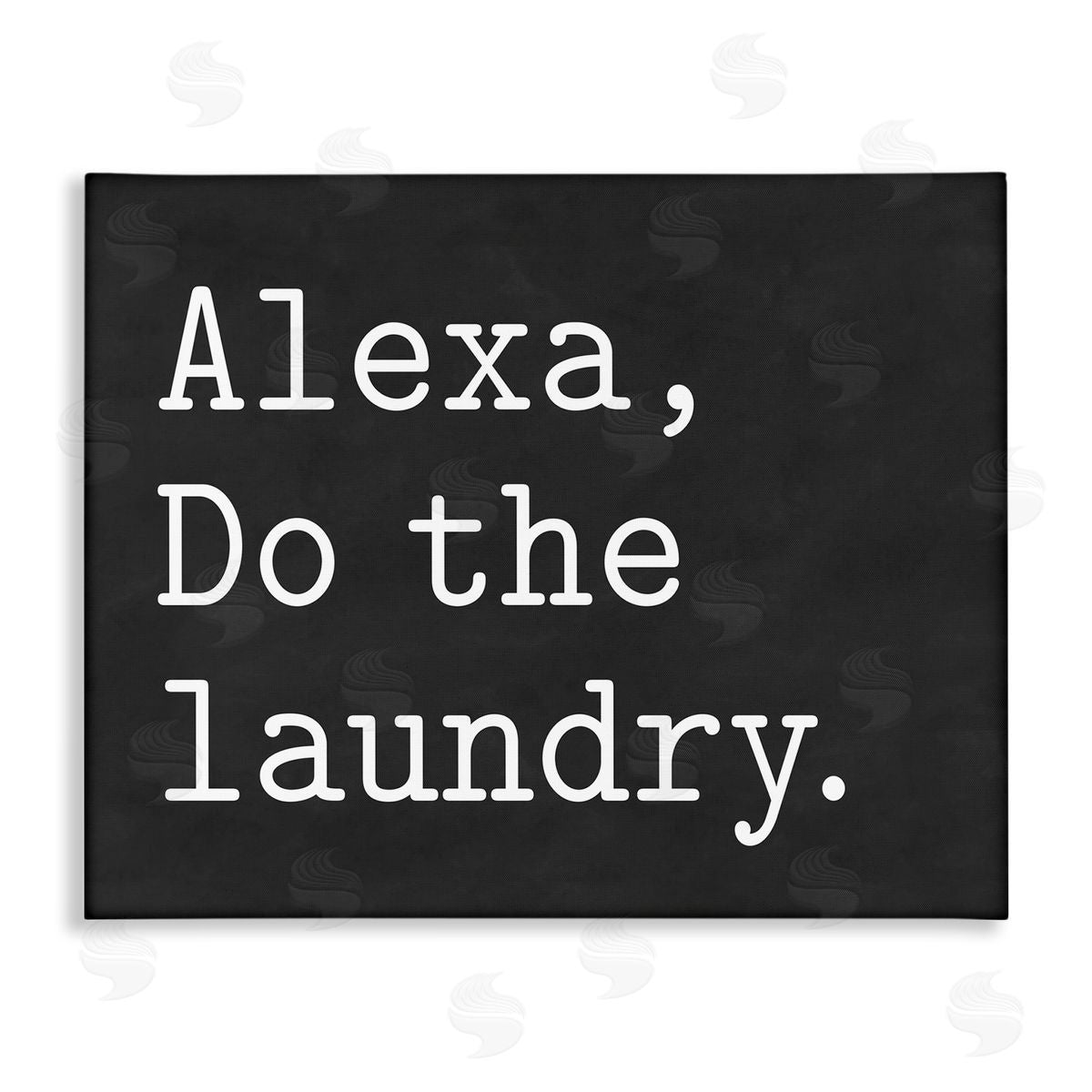 Lettered and Lined Alexa, Do the Laundry Phrase Modern Minimal Typography