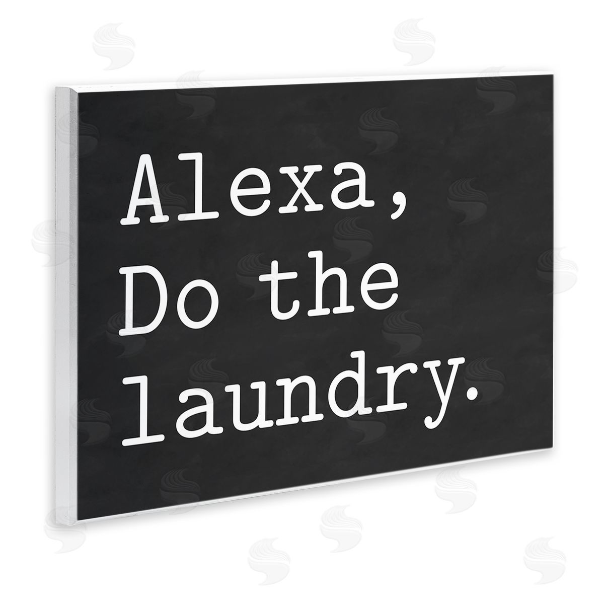 Lettered and Lined Alexa, Do the Laundry Phrase Modern Minimal Typography