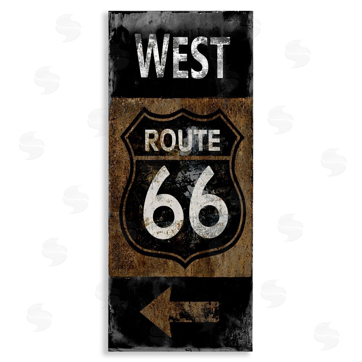 Luke Wilson Rustic Highway Route 66 Symbol Left Arrow Directional