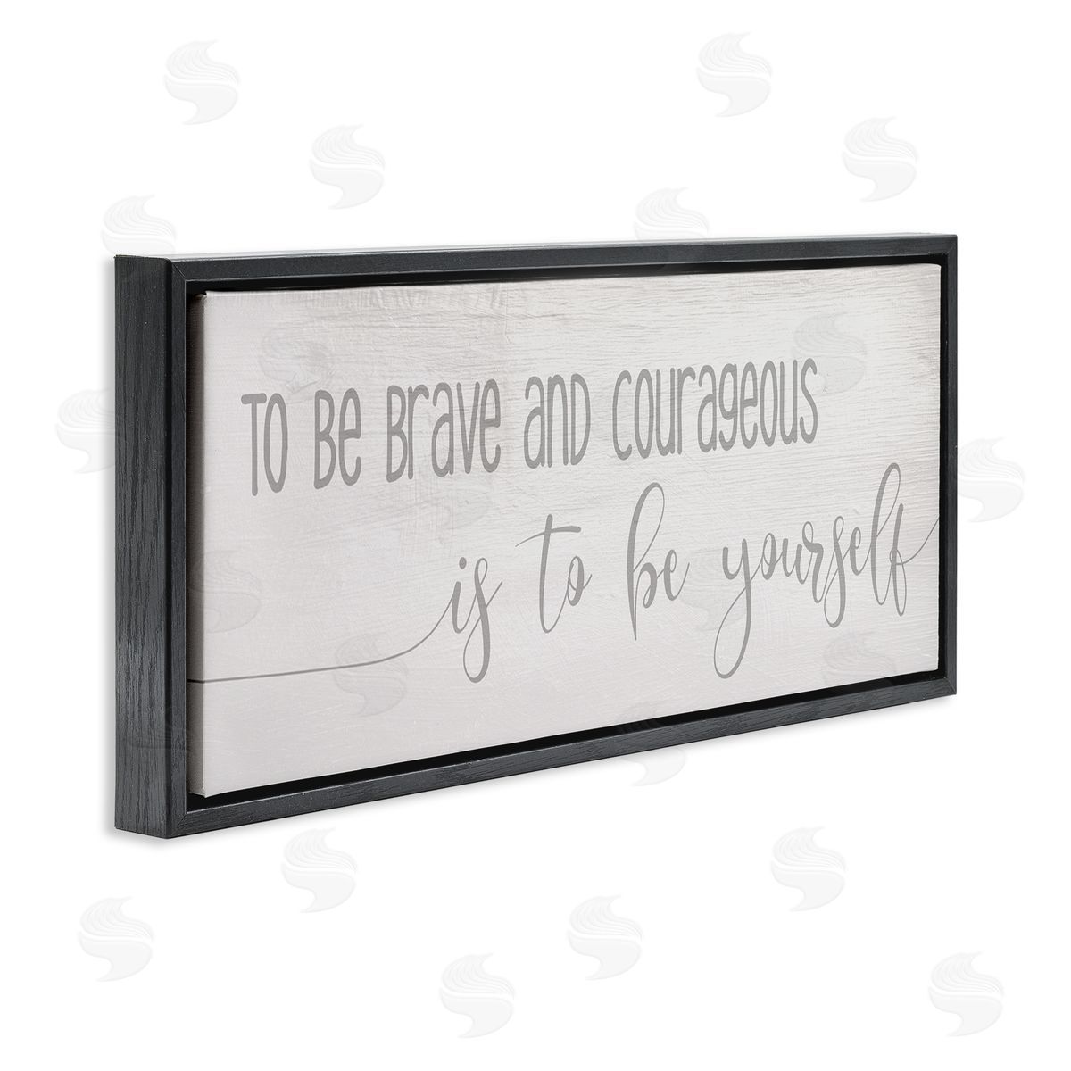 Stupell Studio Be Brave And Courageous Encouragement Soft Grey Script