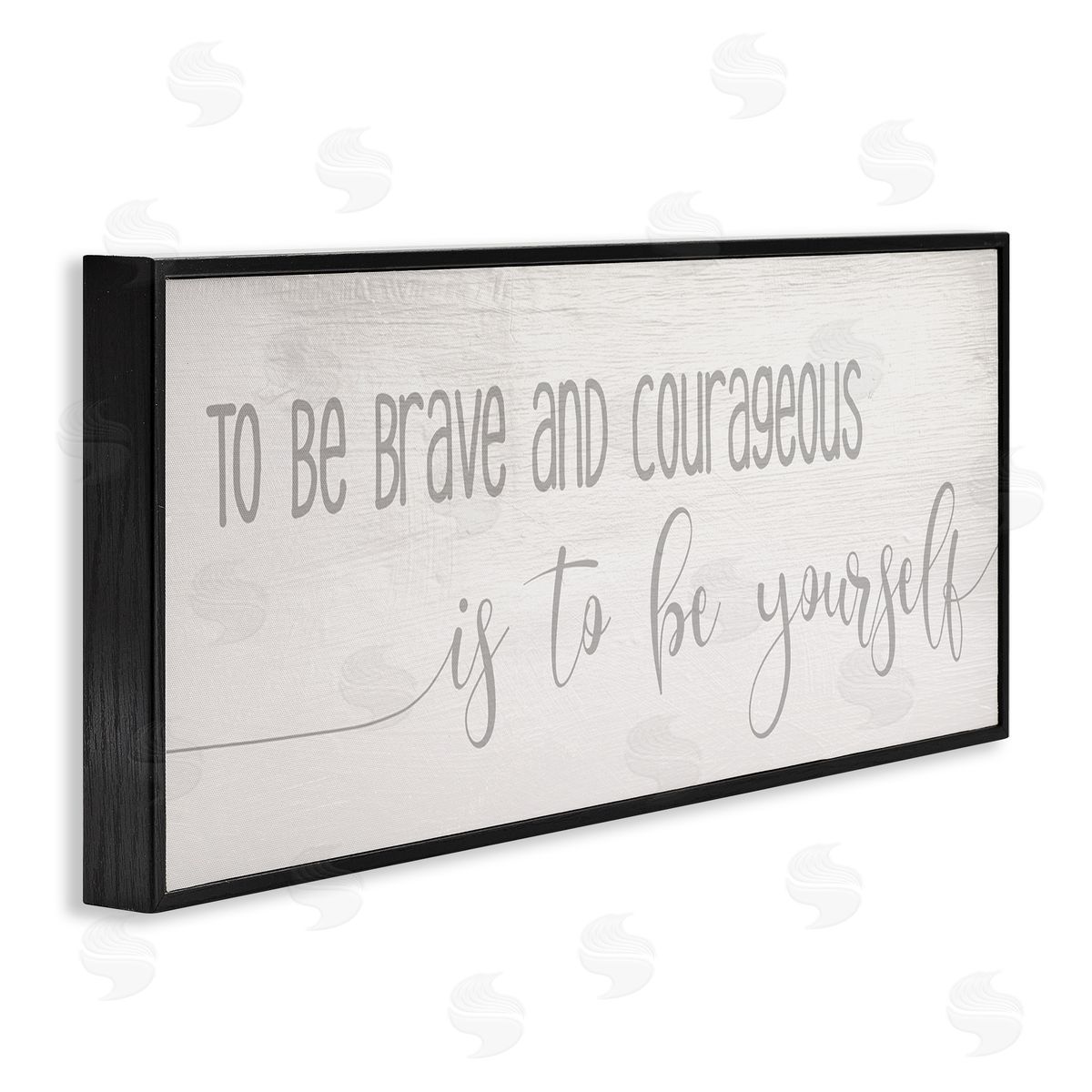 Stupell Studio Be Brave And Courageous Encouragement Soft Grey Script
