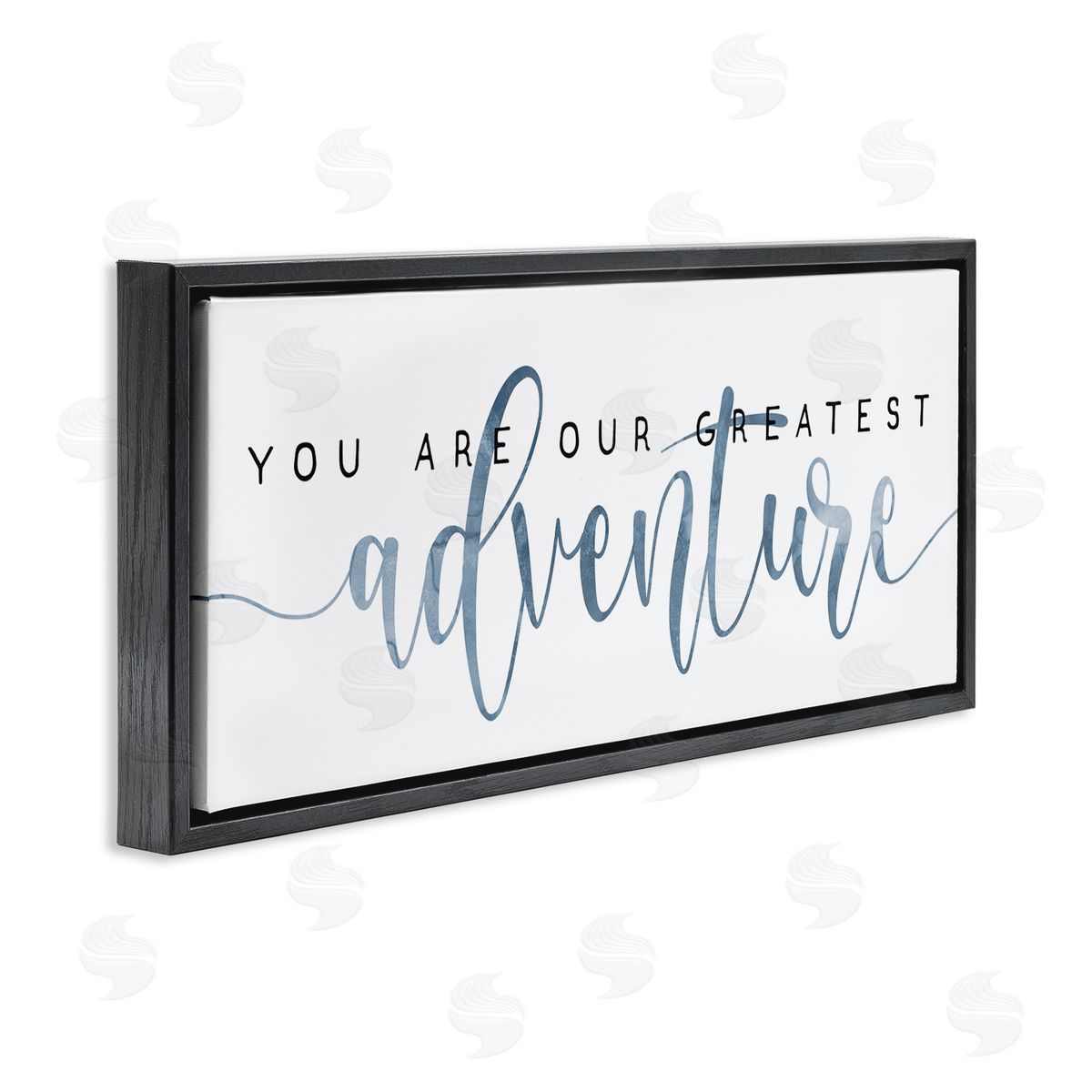 Stupell Studio You're Our Greatest Adventure Family Quote Blue Pattern