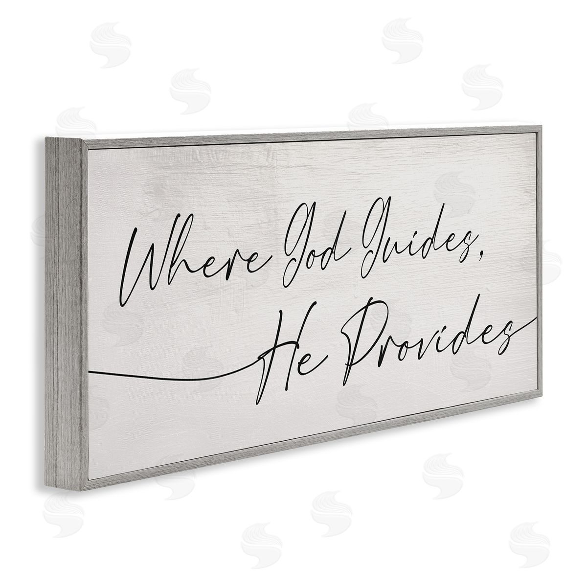 Stupell Studio Where God Guides He Provides Soft Spiritual Proverb