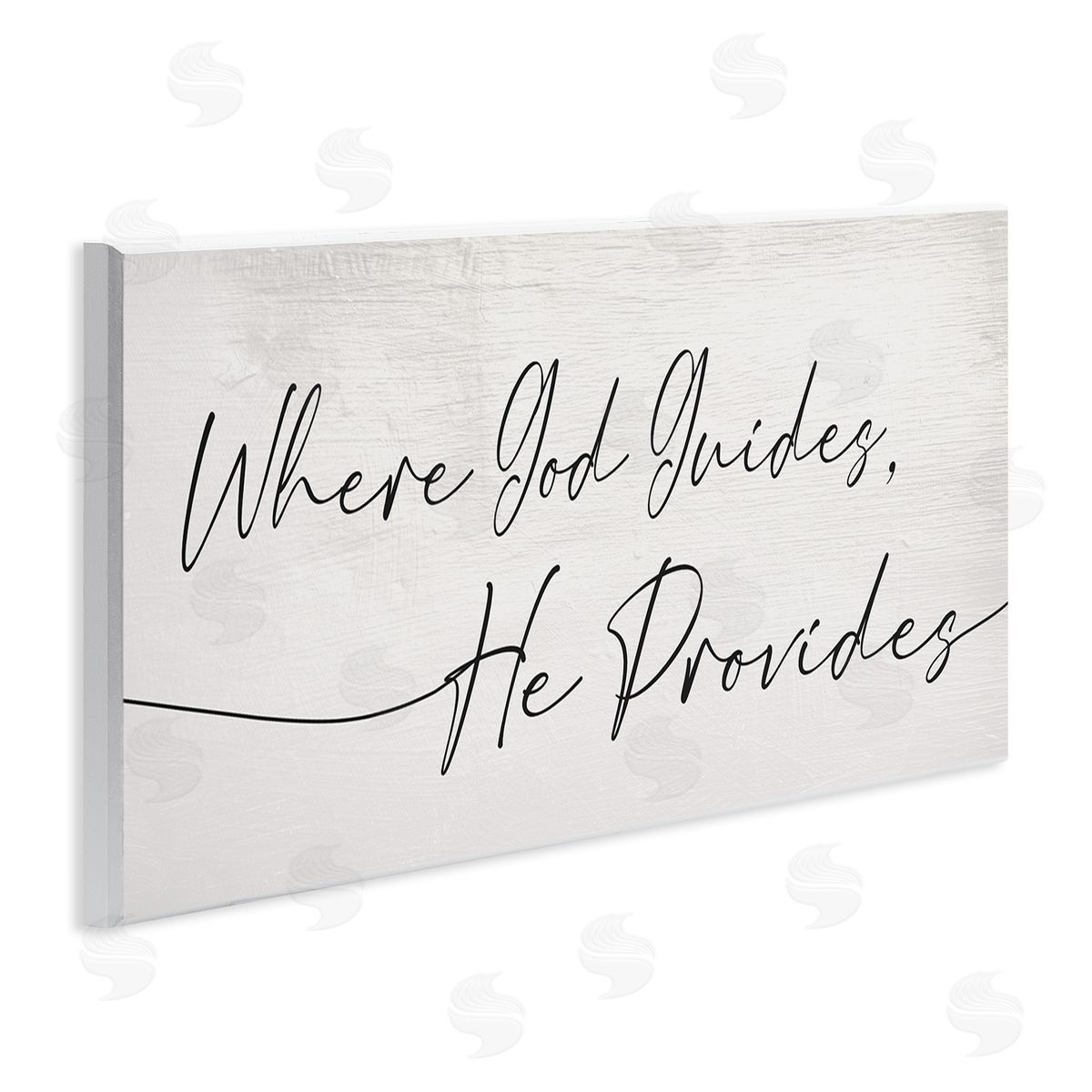 Stupell Studio Where God Guides He Provides Soft Spiritual Proverb