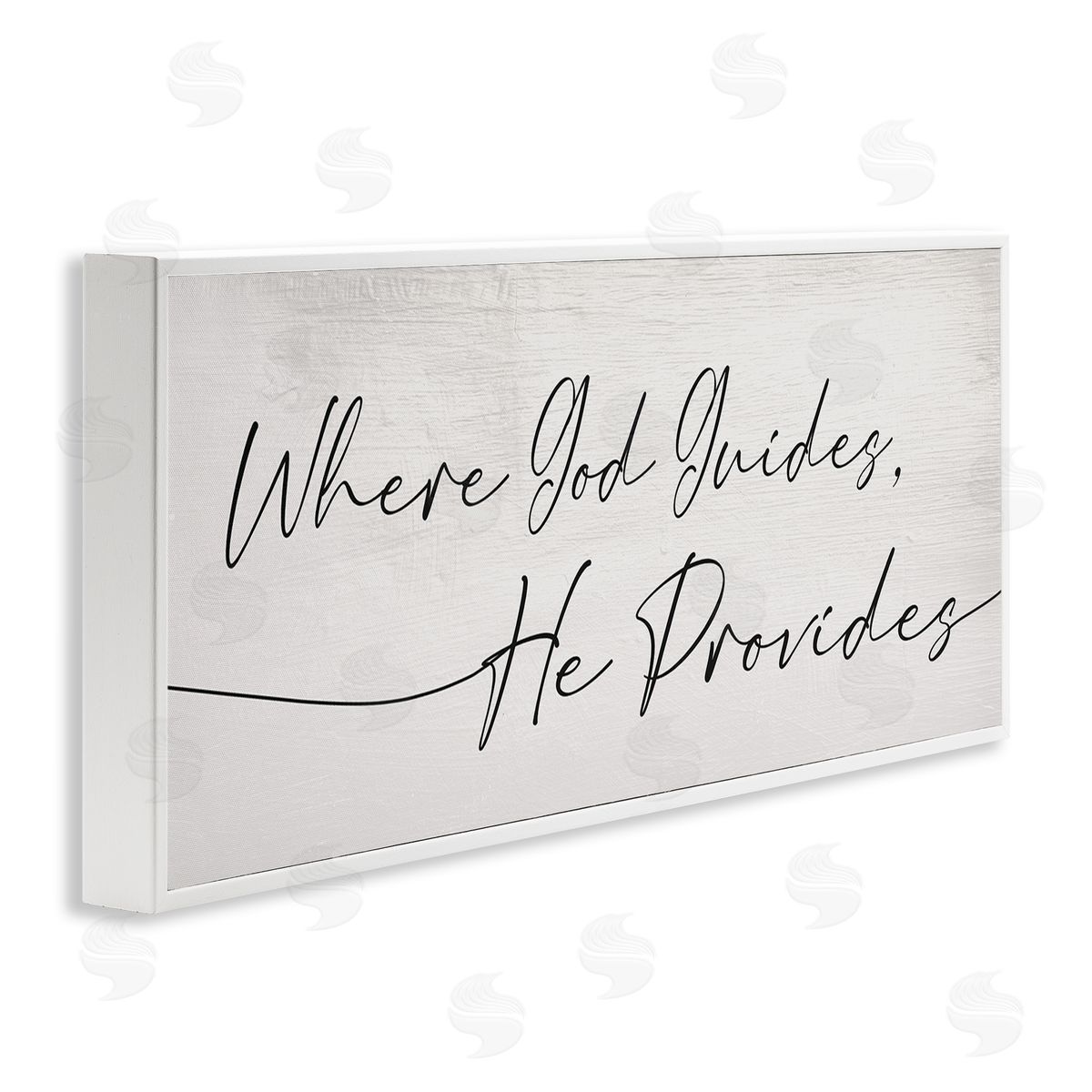 Stupell Studio Where God Guides He Provides Soft Spiritual Proverb