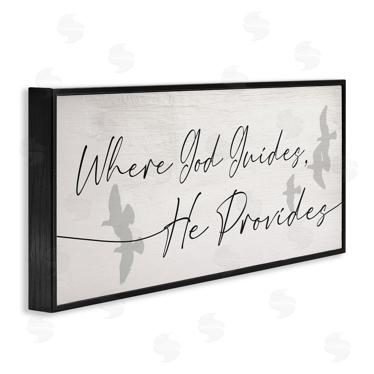 Stupell Studio God Guides He Provides Spiritual Proverb Flying Doves