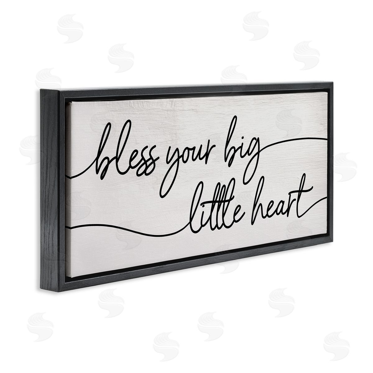 Stupell Studio Your Big Little Heart Phrase Soft Country Script