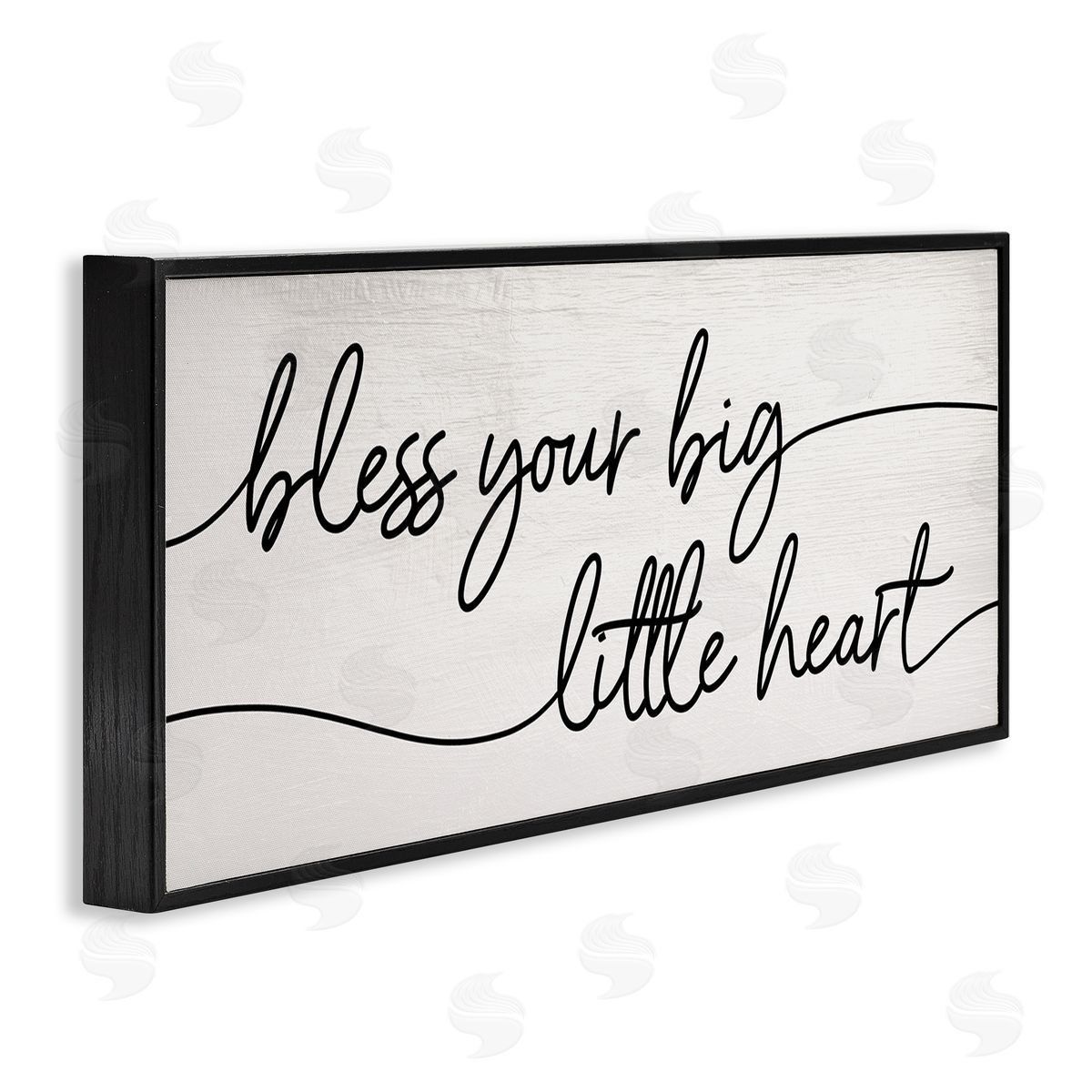 Stupell Studio Your Big Little Heart Phrase Soft Country Script