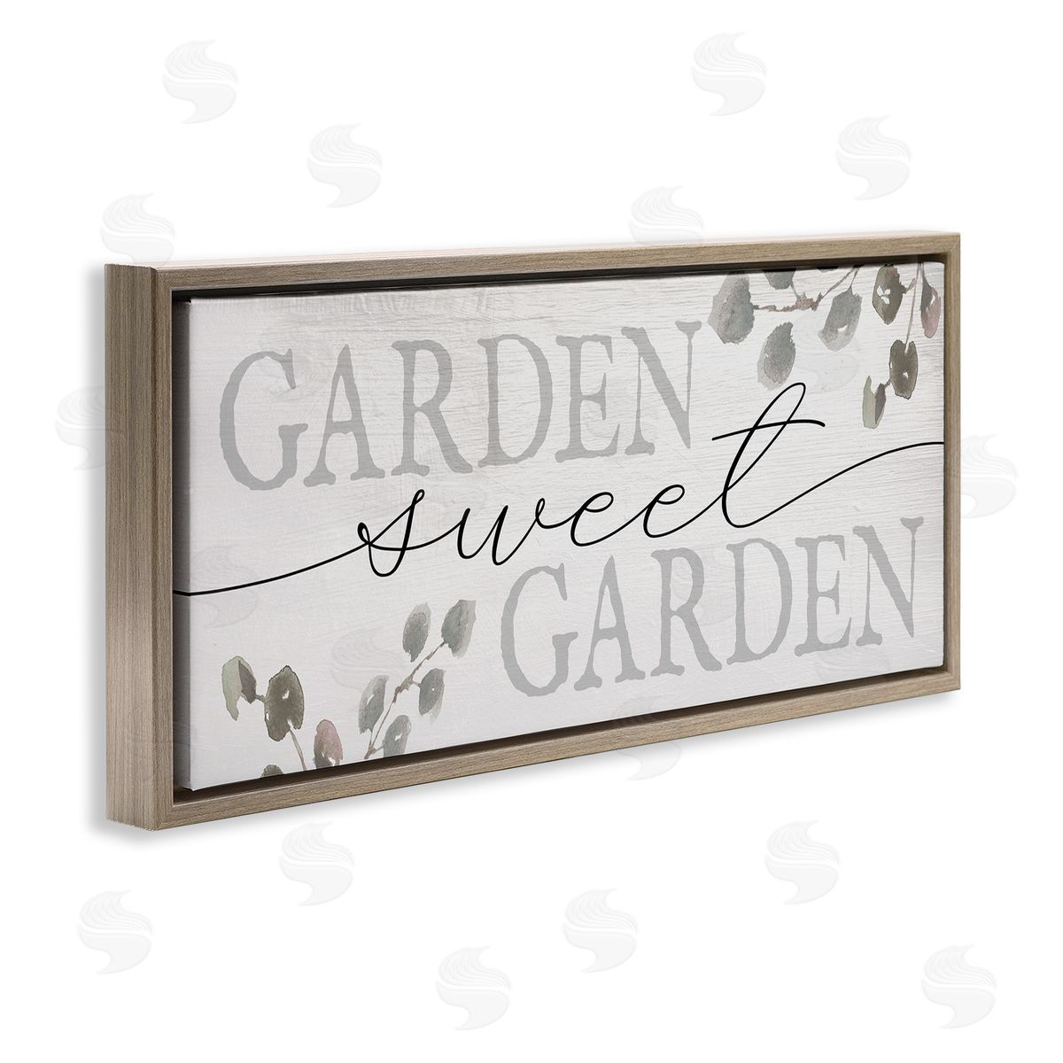Stupell Studio Garden Sweet Garden Yardwork Phrase Eucalyptus Leaves