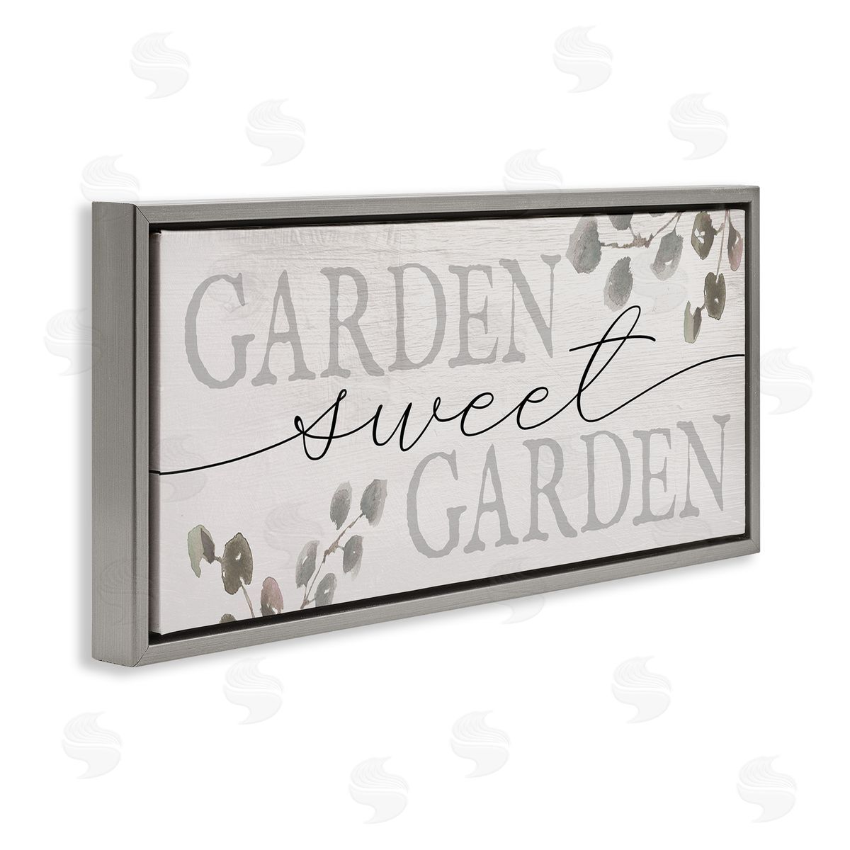 Stupell Studio Garden Sweet Garden Yardwork Phrase Eucalyptus Leaves