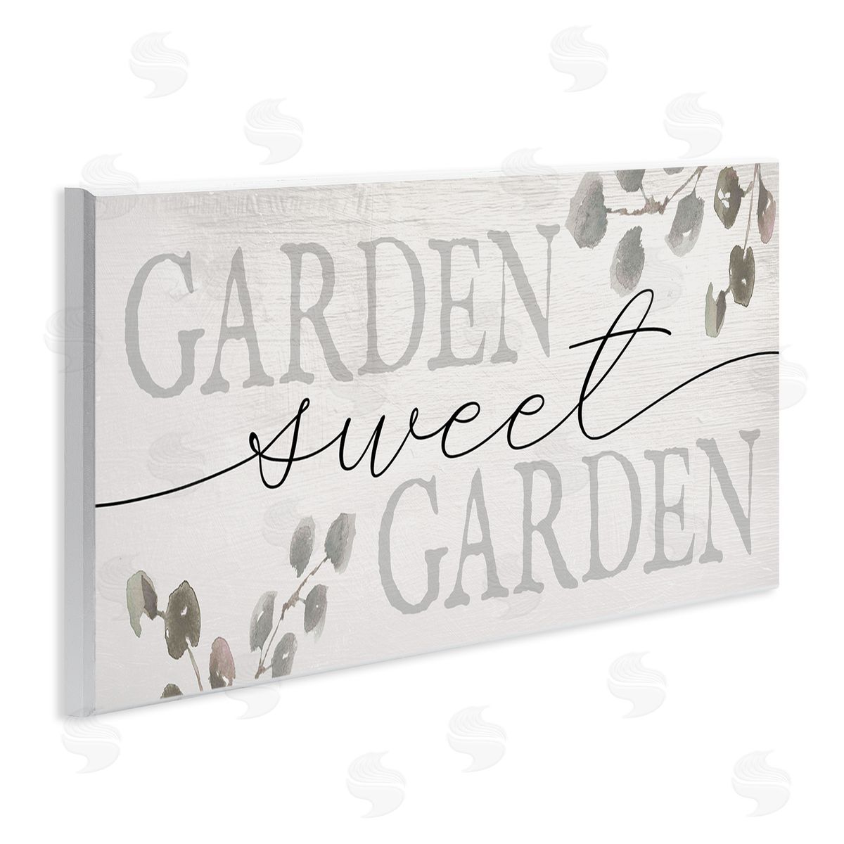 Stupell Studio Garden Sweet Garden Yardwork Phrase Eucalyptus Leaves