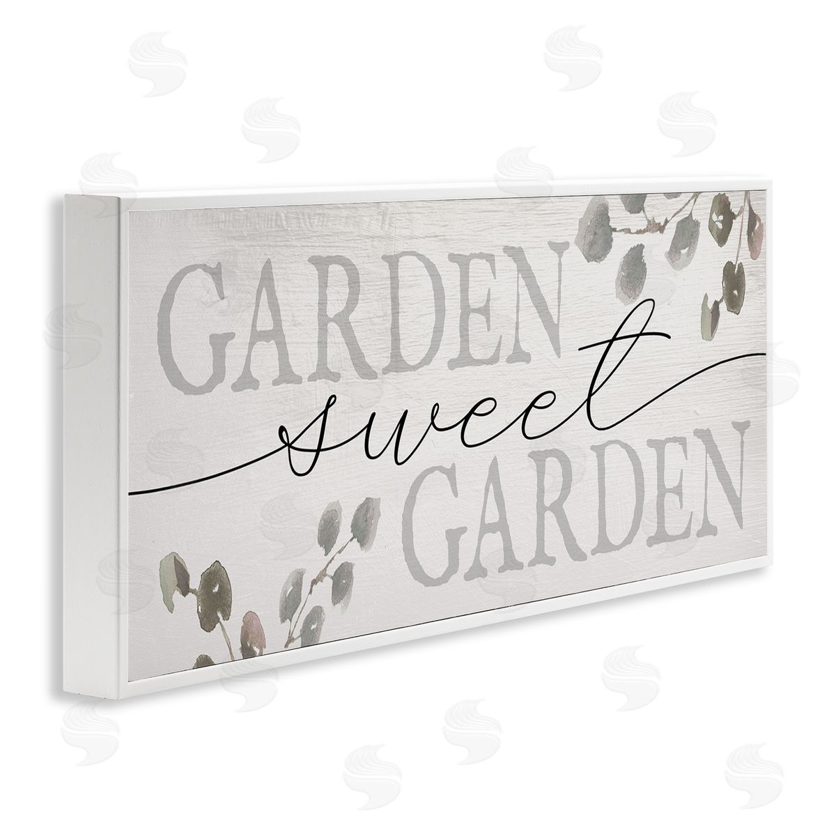 Stupell Studio Garden Sweet Garden Yardwork Phrase Eucalyptus Leaves