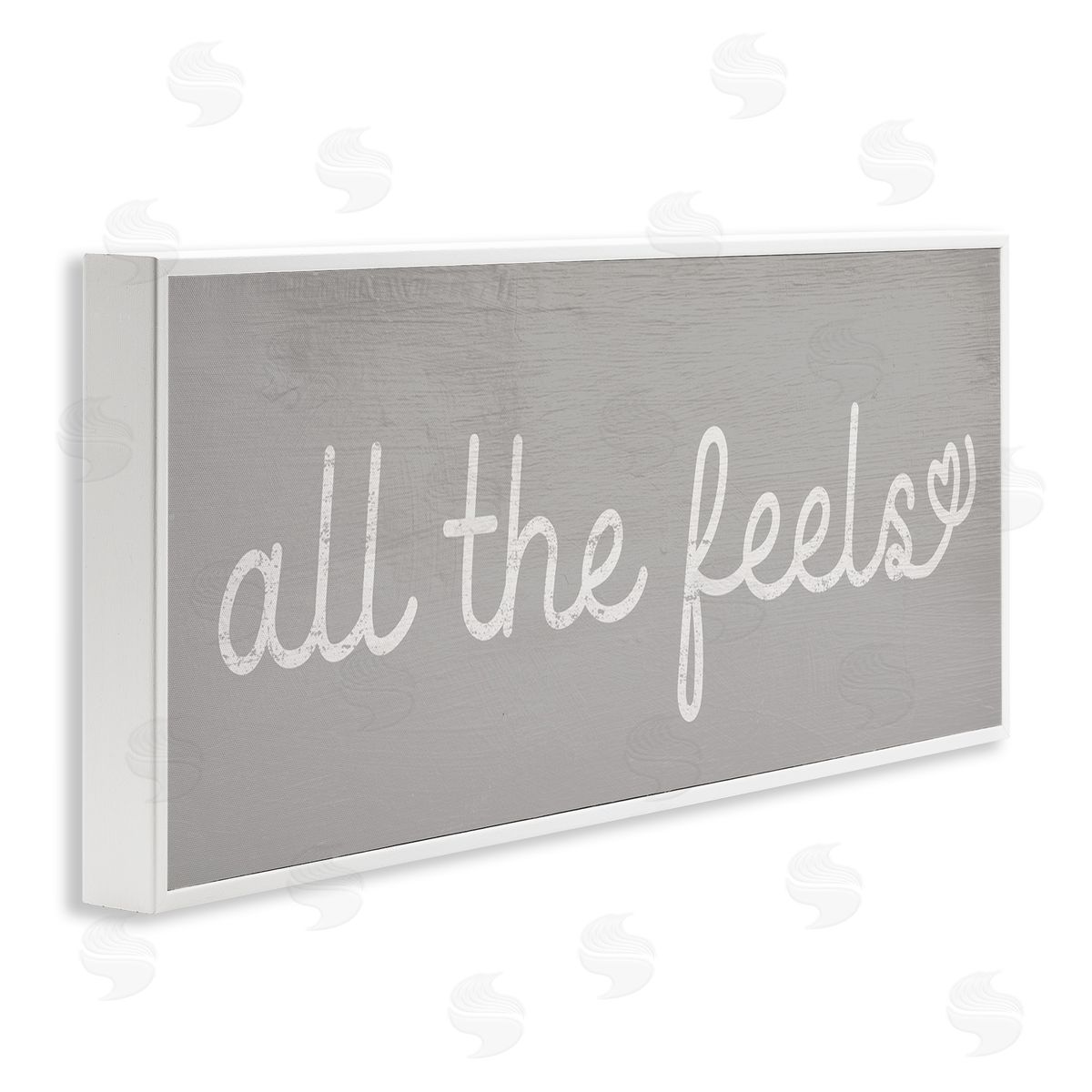 Stupell Studio All The Feels Cute Phrase Heart Icon Typography