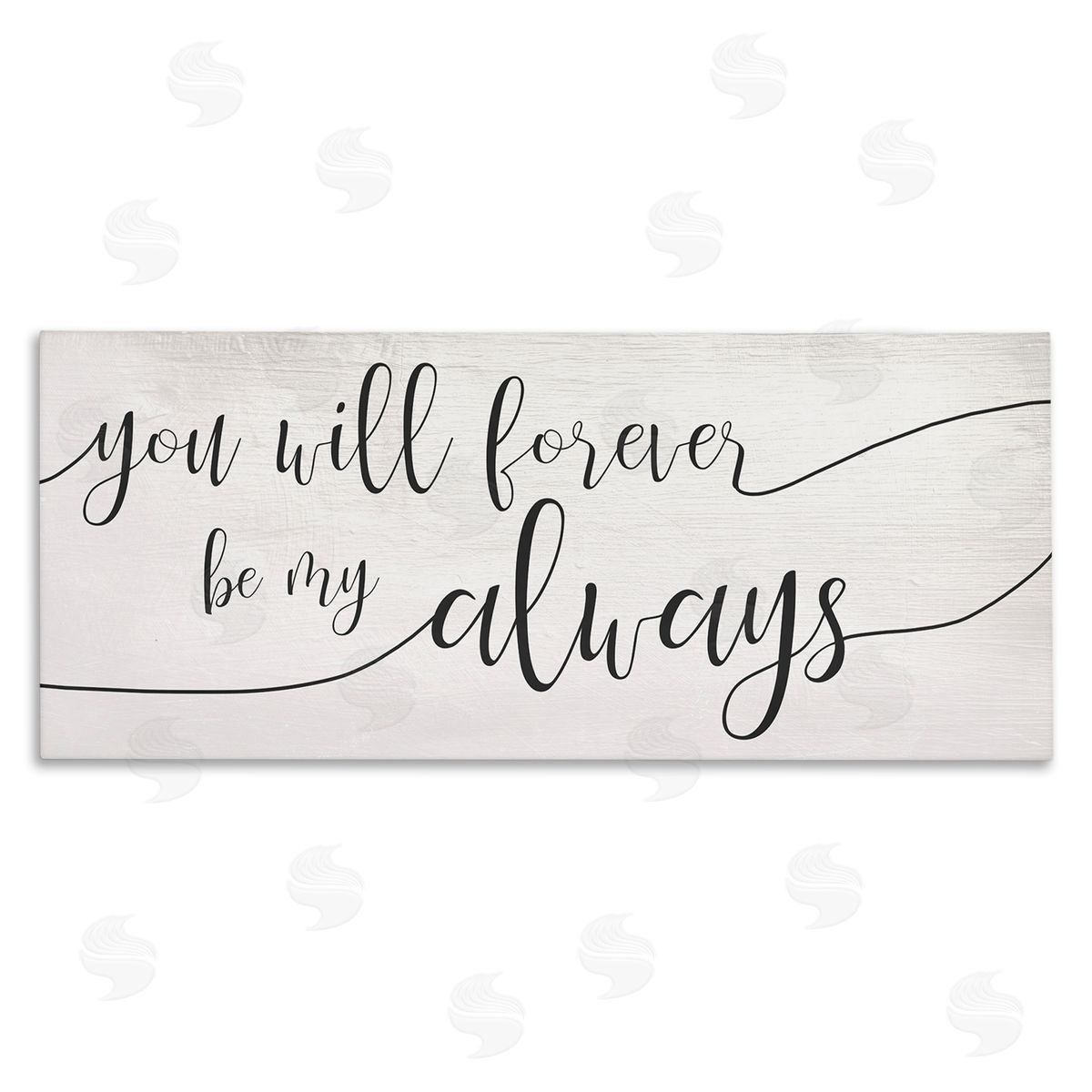 Stupell Studio Forever Be My Always Romantic Cursive Typography