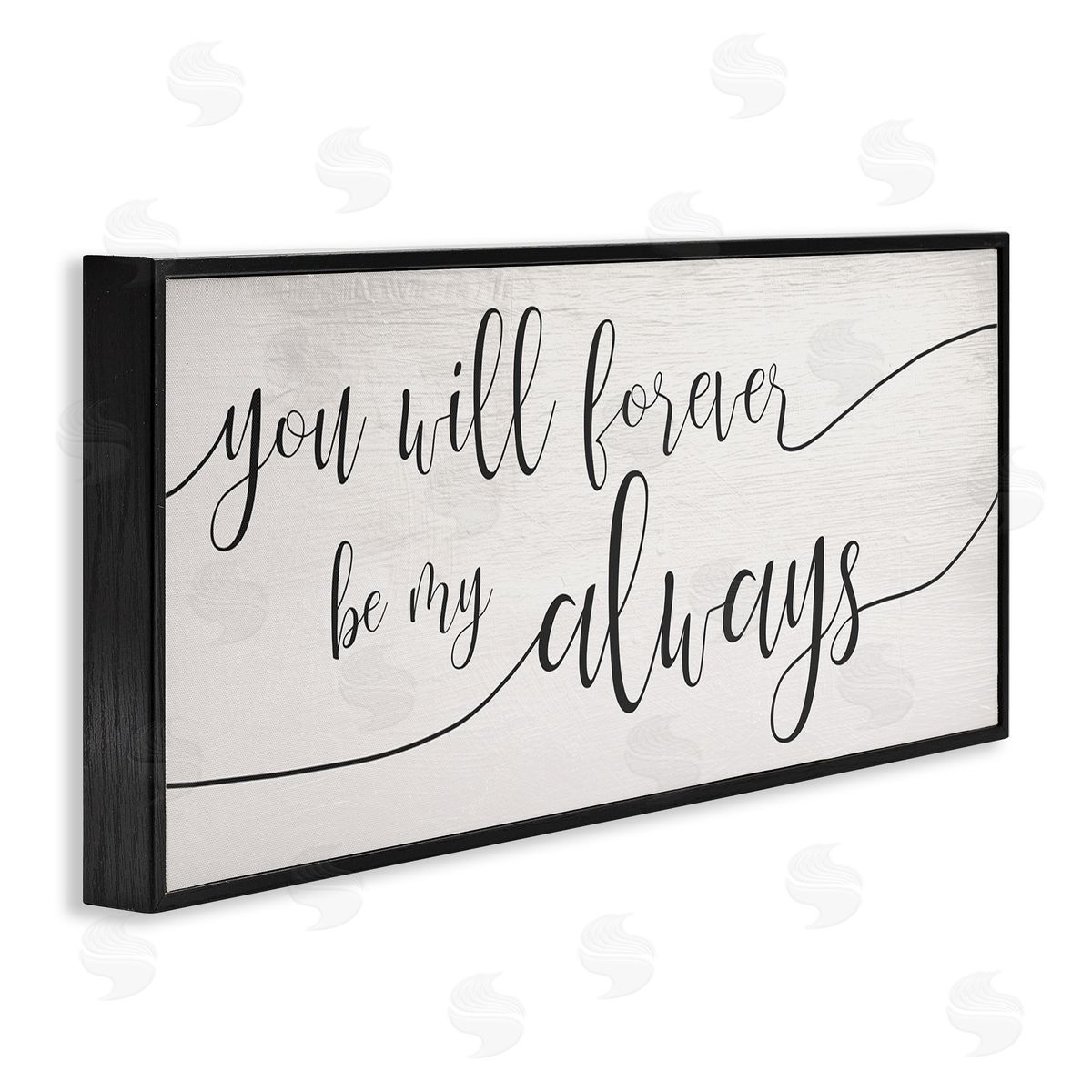 Stupell Studio Forever Be My Always Romantic Cursive Typography