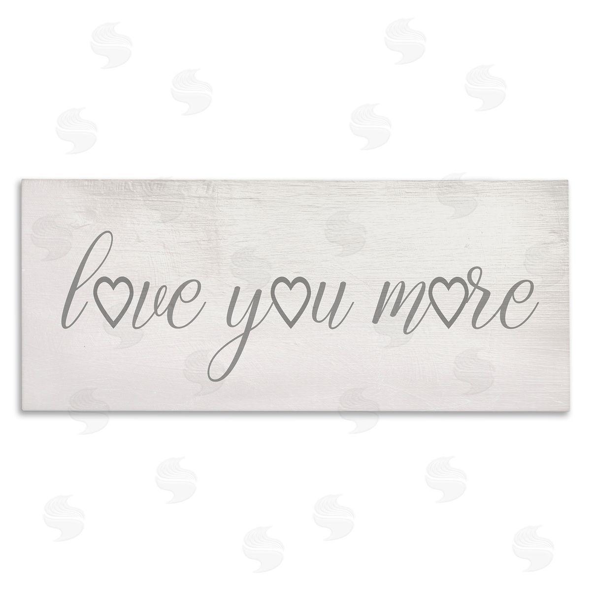 Love You More Heart Icon Canvas Wall Art, Home Decor by Stupell Studio